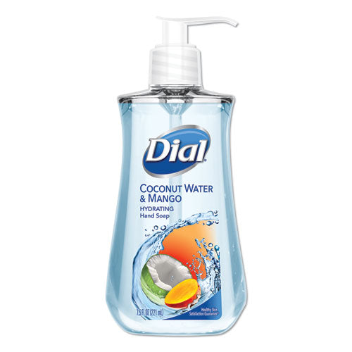 Dial Liquid Hand Soap, Coconut Water and Mango, 7.5 oz Pump Bottle, 12-Carton 17000121598