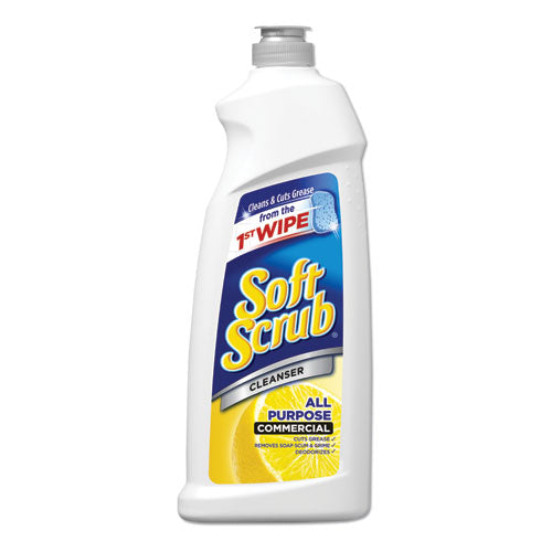 Soft Scrub All Purpose Cleanser, Lemon Scent 36 oz Bottle, 6-Carton 15020