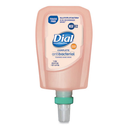 Dial Professional Antibacterial Foaming Hand Wash Refill for FIT Touch Free Dispenser, Original, 1 L, 3-Carton 16674