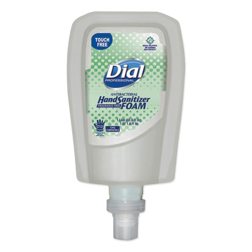Dial Professional Antibacterial Foaming Hand Sanitizer Refill for FIT Touch Free Dispenser, Fragrance Free, 1 L, 3-Carton 16694