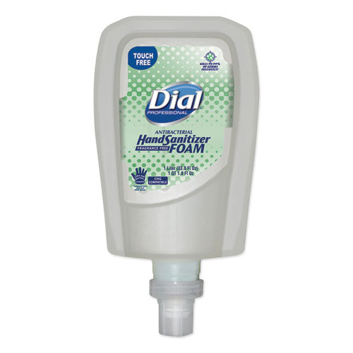 Dial Professional Antibacterial Foaming Hand Sanitizer Refill for FIT Touch Free Dispenser, Fragrance Free, 1 L 16694EA