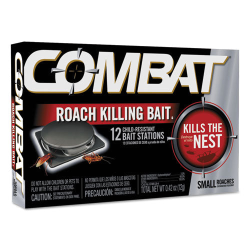 Combat Small Roach Bait, 12-Pack DIA 41910