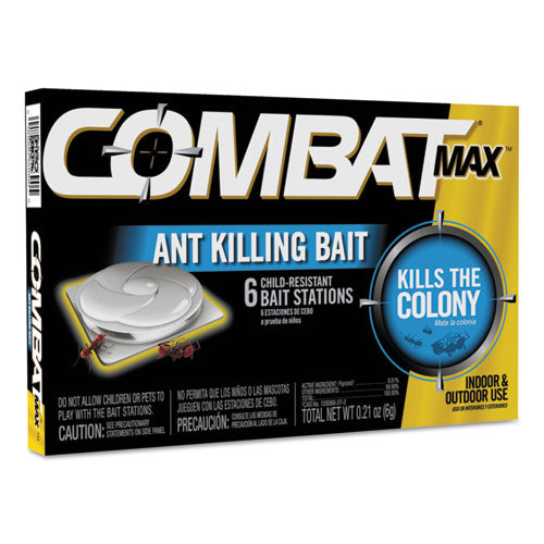 Combat Source Kill MAX Ant Killing Bait, 0.21 oz each, 6-Pack, 12 Packs-Carton DIA 55901