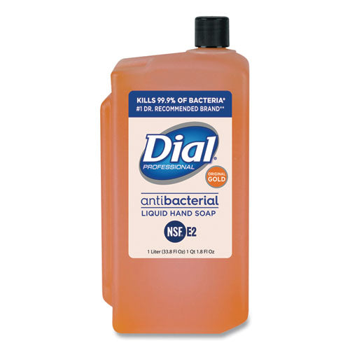 Dial Professional Gold Antibacterial Liquid Hand Soap, Floral, 1 L, 8-Carton 84019