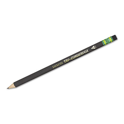 Triconderoga Tri-conderoga Microban #2 HB Black Barrel Pencils With Eraser (12 Count) 22500