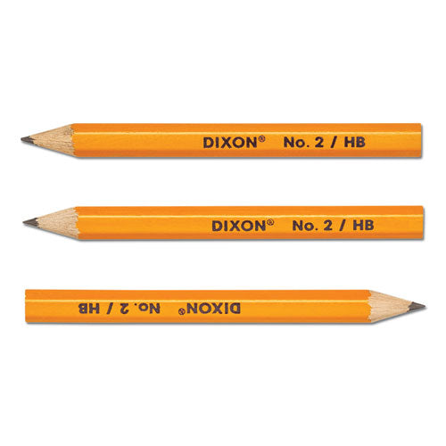 Dixon Golf Wooden Pencils, 0.7 mm, HB (#2), Black Lead, Yellow Barrel, 144-Box X14998X