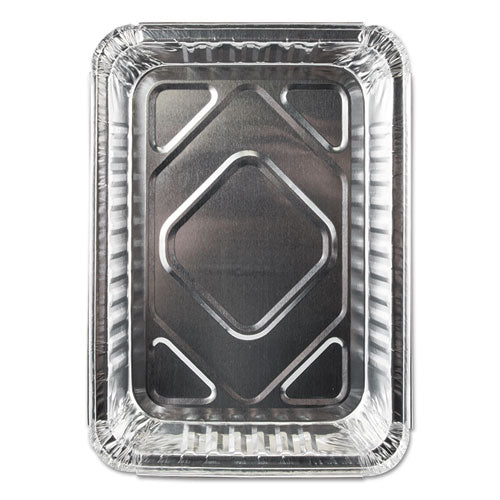 Durable Packaging Aluminum Closeable Containers, 1.5 lb Oblong, 8.69 x 6.13 x 1.56, Silver, 500-Carton 23030500