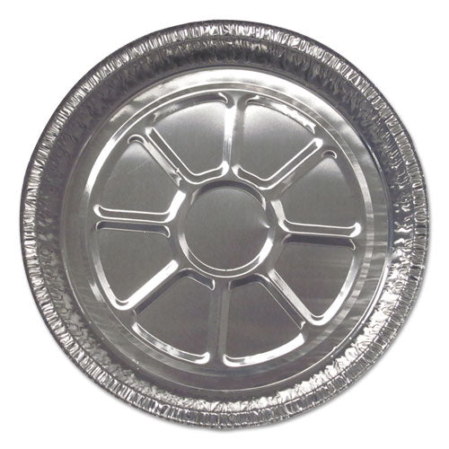 Durable Packaging Aluminum Closeable Containers, Round, 8" Diameter x 1.56"h, Silver, 500-Carton 28030500