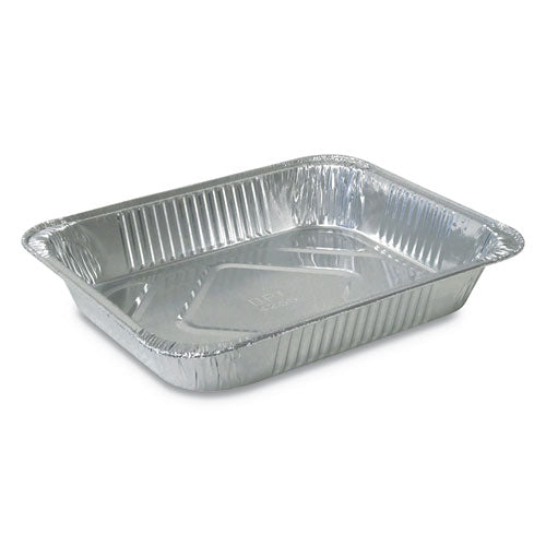 Durable Packaging Aluminum Steam Table Pans, Half Size, Medium, 100-Carton 4255100
