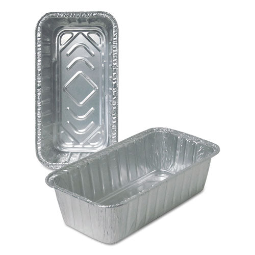 Durable Packaging Aluminum Loaf Pans, 2 lb, 8.69 x 4.56 x 2.38, 500-Carton 510035