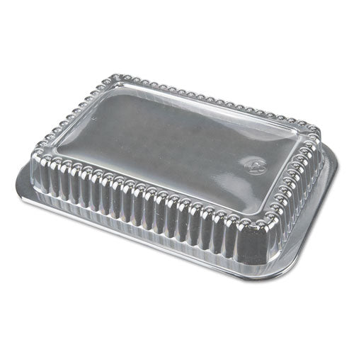 Durable Packaging Dome Lids for 1.5 lb Oblong Containers, 6.56 x 4.63 x 2, Clear, 500-Carton P245500