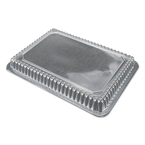 Durable Packaging Dome Lids for 1.5 lb, 2 lb and 2.25 lb Oblong Containers, 7.94 x 5.44, Clear, 500-Carton P250500