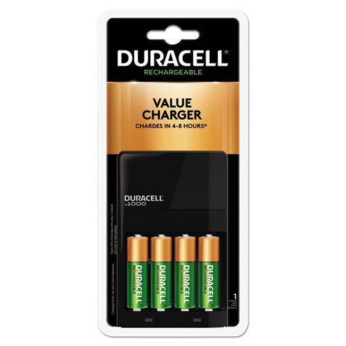 Duracell Ion Speed 1000 Advanced Charger - Includes 4 AA NiMH Batteries CEF14