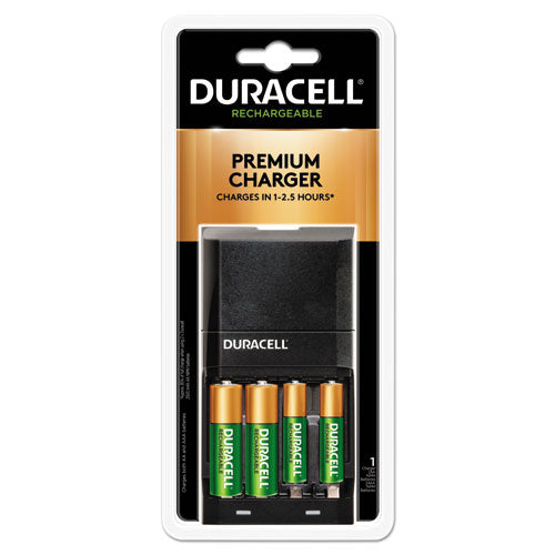 Duracell Ion Speed 4000 Hi-Performance Charger - Includes 2 AA And 2 AAA NiMH Batteries CEF27