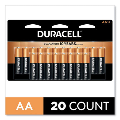 Duracell AA CopperTop Alkaline Batteries (20 Count) MN1500B20Z