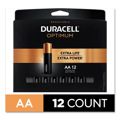 Duracell AA Optimum Alkaline Batteries (12 Count) OPT1500B12PR