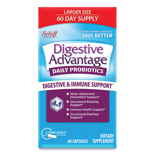 Digestive Advantage Daily Probiotic Capsule, 60 Count 20525-96262