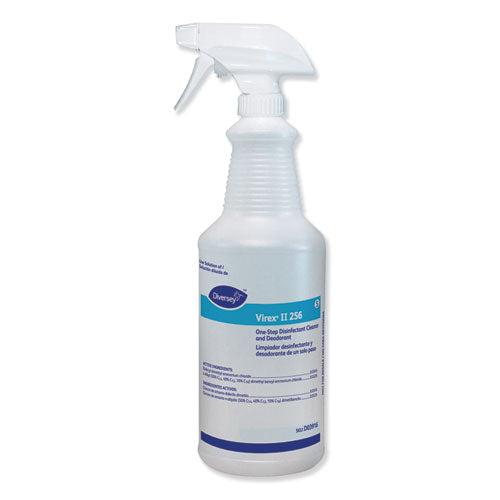 Diversey Virex II 256 Empty Spray Bottle, 32 oz, Clear, 12-Carton D03916