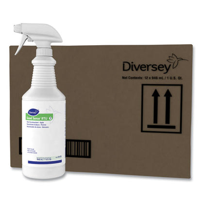 Diversey Good Sense RTU Liquid Odor Counteractant, Apple Scent, 32 oz Spray Bottle 04439.