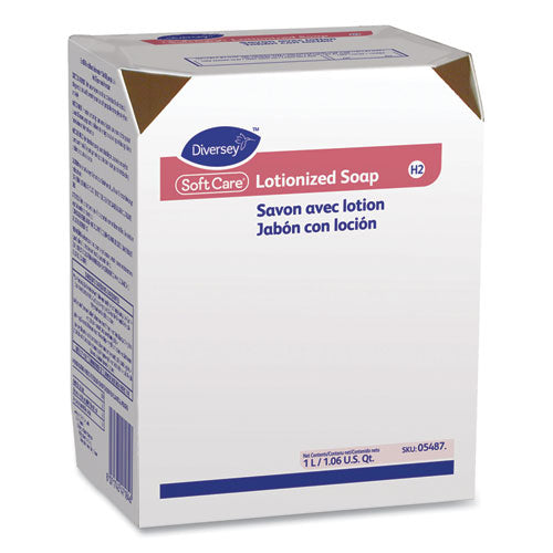 Diversey Soft Care Lotionized Hand Soap, Floral Scent, 1,000 mL Cartridge, 12-Carton 05487.