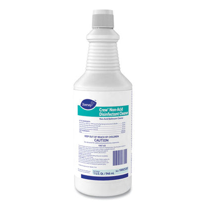 Diversey Crew Neutral Non-Acid Bowl and Bathroom Disinfectant, 32 oz Squeeze Bottle, 12-Carton 100925283
