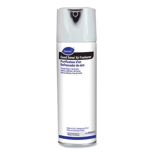 Diversey Good Sense Air Freshener Tough Odor No Smoke, Floral, 12.5 oz Aerosol Spray, 6-Carton 100949175