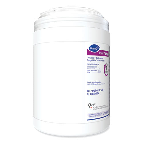 Diversey Oxivir TB Disinfectant Wipes, 6 x 6.9, White, 160-Canister, 4 Canisters-Carton 101105152