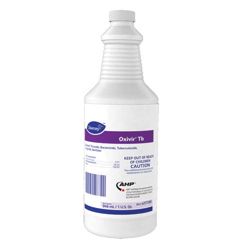 Diversey Oxivir TB One-Step Disinfectant Cleaner, 32 oz Bottle, 12-Carton 4277285