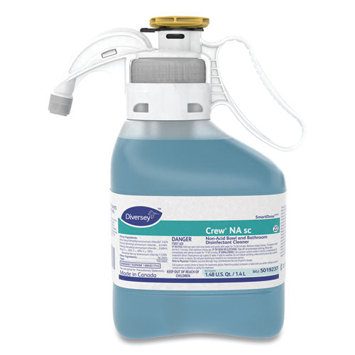 Diversey Crew Non-Acid Bowl and Bathroom Disinfectant Cleaner, Floral, 47.3 oz, 2-Carton 5019237