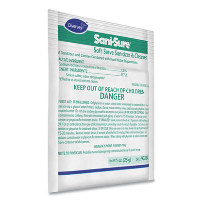 Diversey Sani Sure Soft Serve Sanitizer and Cleaner, Powder, 1 oz Packet, 100-Carton 90234