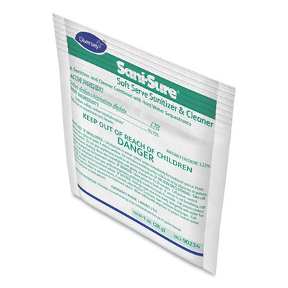 Diversey Sani Sure Soft Serve Sanitizer and Cleaner, Powder, 1 oz Packet, 100-Carton 90234