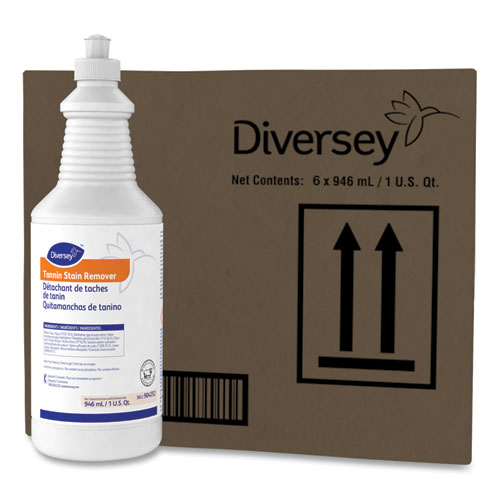 Diversey Tannin Stain Remover, 32 oz Bottle, Fruity, 6-CT 904252