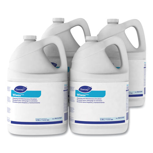 Diversey Wiwax Cleaning and Maintenance Solution, Liquid, 1 gal Bottle, 4-Carton 94512767