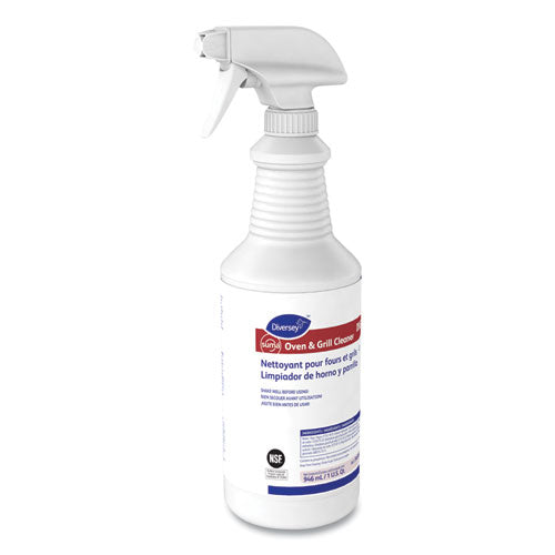 Diversey Suma Oven and Grill Cleaner, Neutral, 32 oz, Spray Bottle, 12-Carton 948049