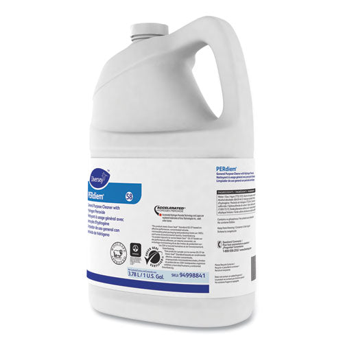 Diversey PERdiem Concentrated General Purpose Cleaner - Hydrogen Peroxide, 1 gal, Bottle 94998841