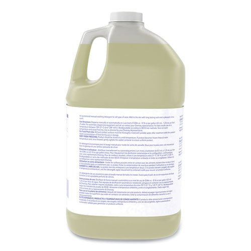 Diversey Suma Light D1.2 Hand Dishwashing Detergent, Citrus, 1 gal Container, 4-Carton 957229280
