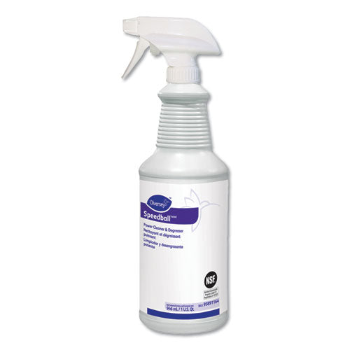Diversey Speedball Heavy-Duty Cleaner, Citrus, Liquid, 1qt. Spray Bottle, 12-CT 95891164