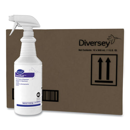 Diversey Speedball Heavy-Duty Cleaner, Citrus, Liquid, 1qt. Spray Bottle, 12-CT 95891164