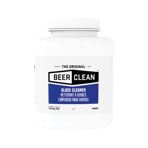 Diversey Beer Clean Glass Cleaner, Unscented, Powder, 4 lb. Container 990201