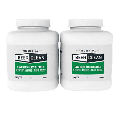 Diversey Beer Clean Glass Cleaner, Unscented, Powder, 4 lb. Container 990241
