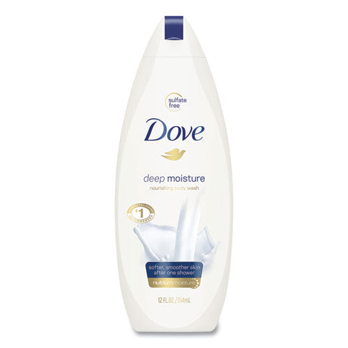 Diversey Dove Body Wash Deep Moisture, 12 oz Bottle, 6-Carton CB123410
