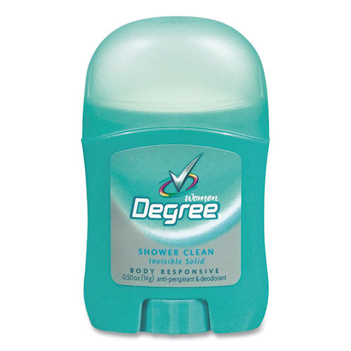 Degree Women Invisible Solid Anti-Perspirant-Deodorant, Shower Clean, 0.5 oz, 36-Carton CB564300