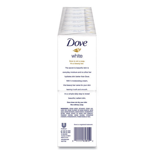 Dove White Beauty Bar, Light Scent, 3.75 oz, 72-Carton CB610795