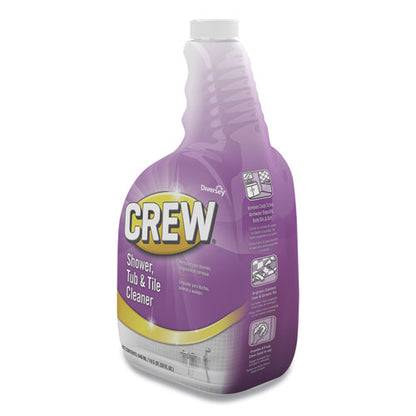 Diversey Crew Shower, Tub and Tile Cleaner, Liquid, 32 oz, 4-Carton CBD540281