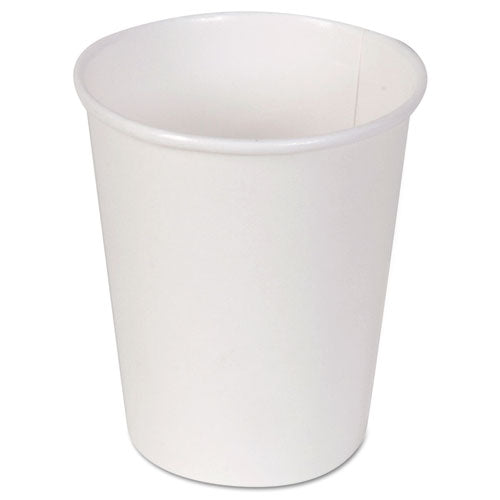Dixie Paper Hot Cups, 10 oz, White, 50-Sleeve, 20 Sleeves-Carton 2340W