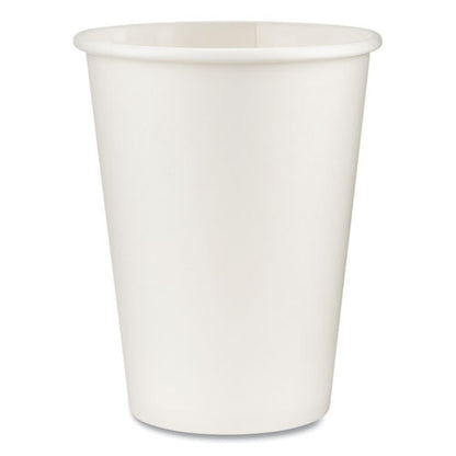 Dixie Paper Hot Cups, 12 oz, White, 50-Sleeve, 20 Sleeves-Carton 2342W