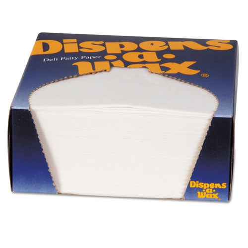 Dixie Dispens-A-Wax Waxed Deli Patty Paper, 4 3-4 x 5, White, 1000-Box 434