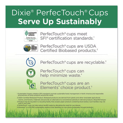 Dixie PerfecTouch Paper Hot Cups, 10 oz, Coffee Haze Design, 25-Pack 5310DX