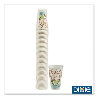 Dixie PerfecTouch Paper Hot Cups, 16 oz, Coffee Haze Design, 50-Pack 5356CD