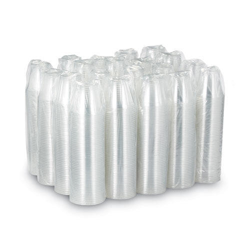 Dixie Clear Plastic PETE Cups, 9 oz, Squat, 50-Sleeve, 20 Sleeves-Carton CPET9